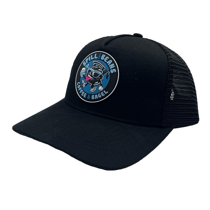 Spill the Beans Trucker Hat with Silicone Patch